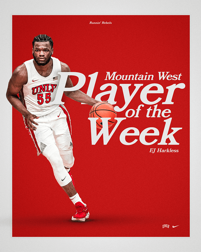 Rebels Harkless named MWC player of the week