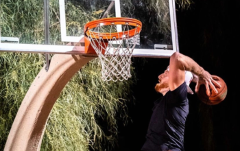 Nick Briz and Maxx Crosby, teamed up for an epic game of basketball in Las Vegas.