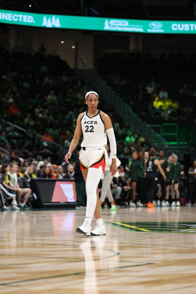 Las Vegas Aces vs Seattle Stoem season opener A'ja Wilson 