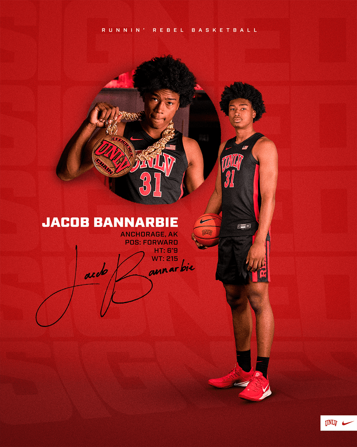 6-9 forward Bannarbie signs with UNLV