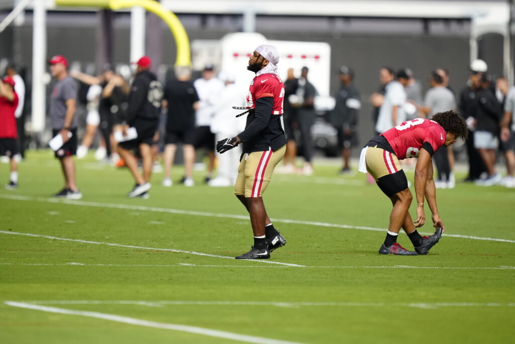 49ers-Raiders Joint Practice, Fred Warner, $9ers, Raiders joint practice, Raiders Training Camp 2023, 49ers joint practice, Vegas sports news, Las Vegas sports news, Google news, Vegas Sports Today, NFL, NFL News,