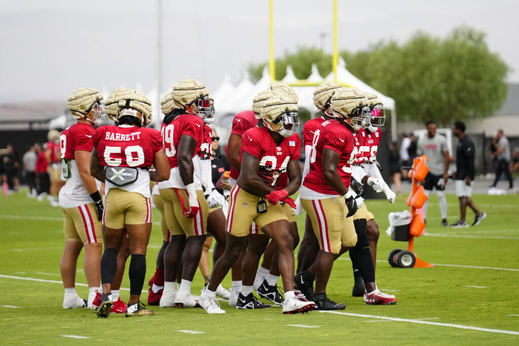 49ers-Raiders Joint Practice, Fred Warner, $9ers, Raiders joint practice, Raiders Training Camp 2023, 49ers joint practice, Vegas sports news, Las Vegas sports news, Google news, Vegas Sports Today, NFL, NFL News,