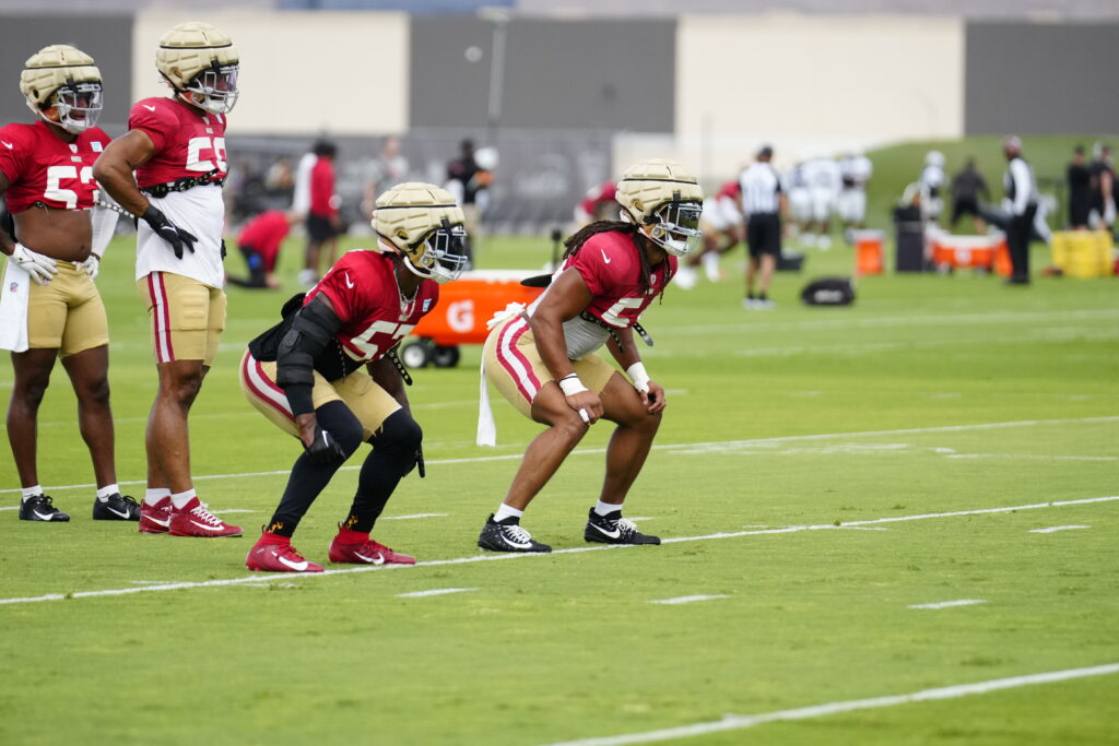 49ers-Raiders Joint Practice, Fred Warner, $9ers, Raiders joint practice, Raiders Training Camp 2023, 49ers joint practice, Vegas sports news, Las Vegas sports news, Google news, Vegas Sports Today, NFL, NFL News,