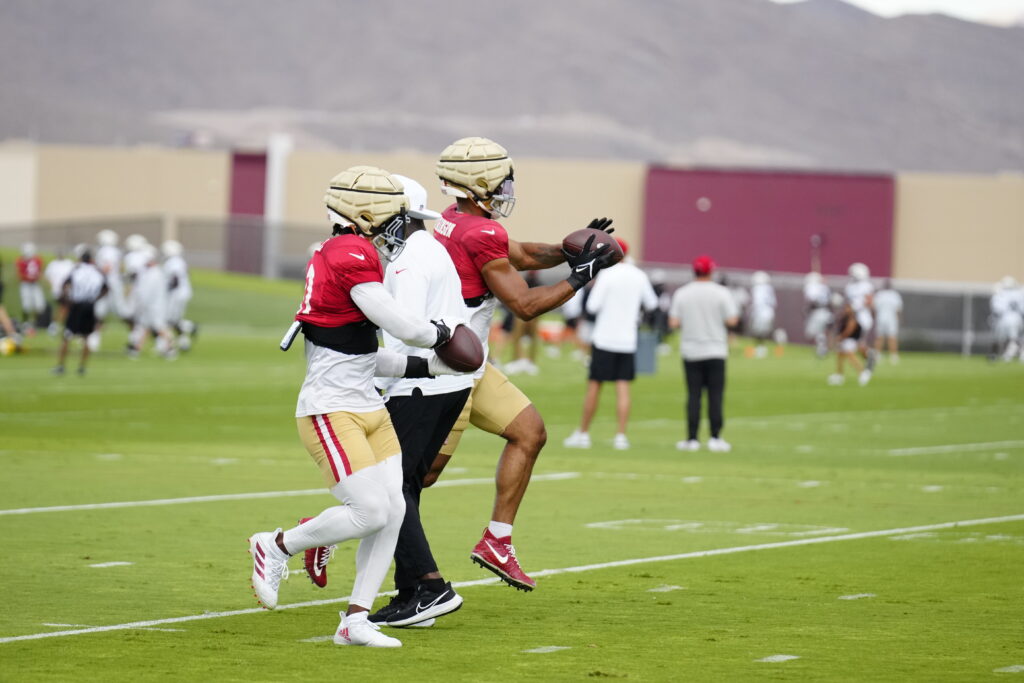 49ers-Raiders Joint Practice, Fred Warner, $9ers, Raiders joint practice, Raiders Training Camp 2023, 49ers joint practice, Vegas sports news, Las Vegas sports news, Google news, Vegas Sports Today, NFL, NFL News,