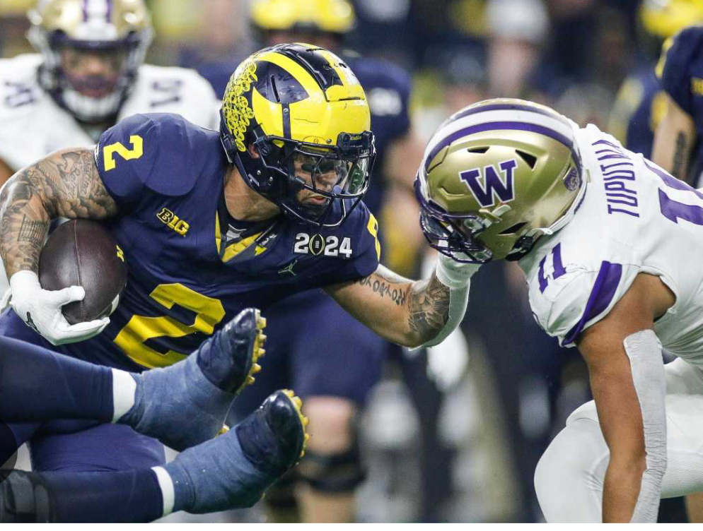 Rams Draft rugged RB from National Champion Wolverines Blake Corum in Round 3 No. 83 overall