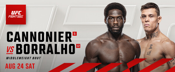 Middleweight Contenders Collide: Cannonier faces Borralho at UFC Apex