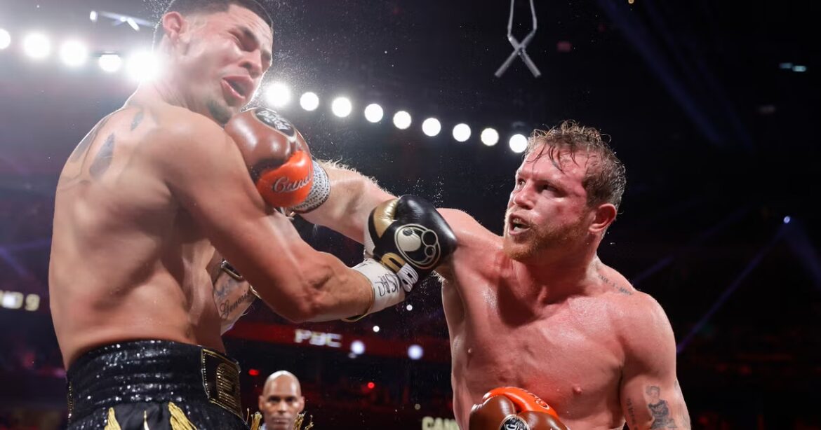 Canelo continues tradition, downs Berlanga