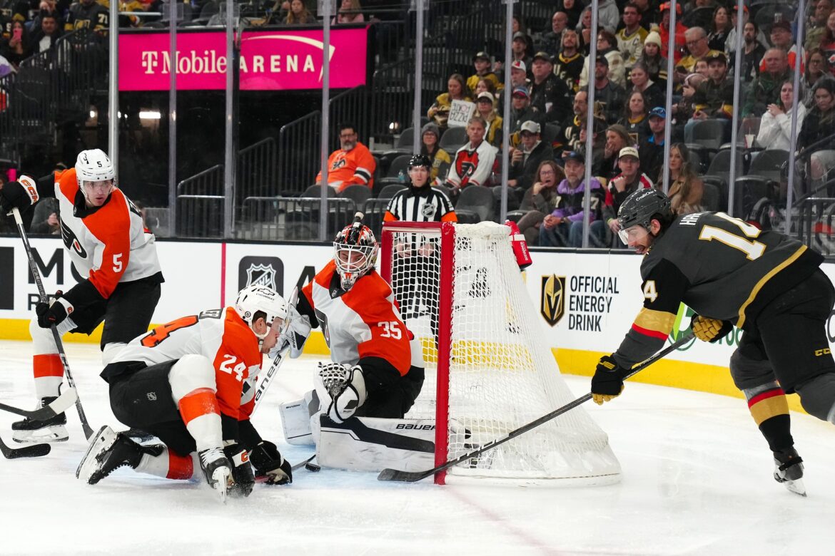 Golden Knights kicked off 2025 with an impressive victory against the Flyers