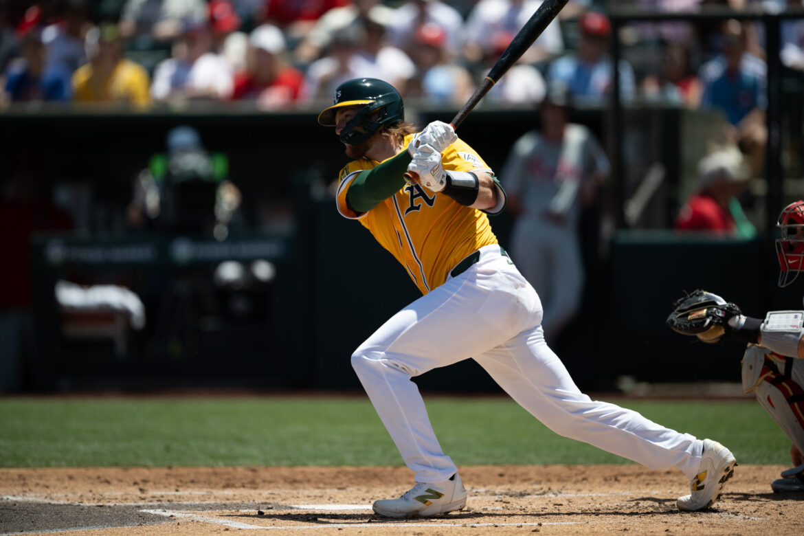 Athletics snap their losing streak but continue to struggle
