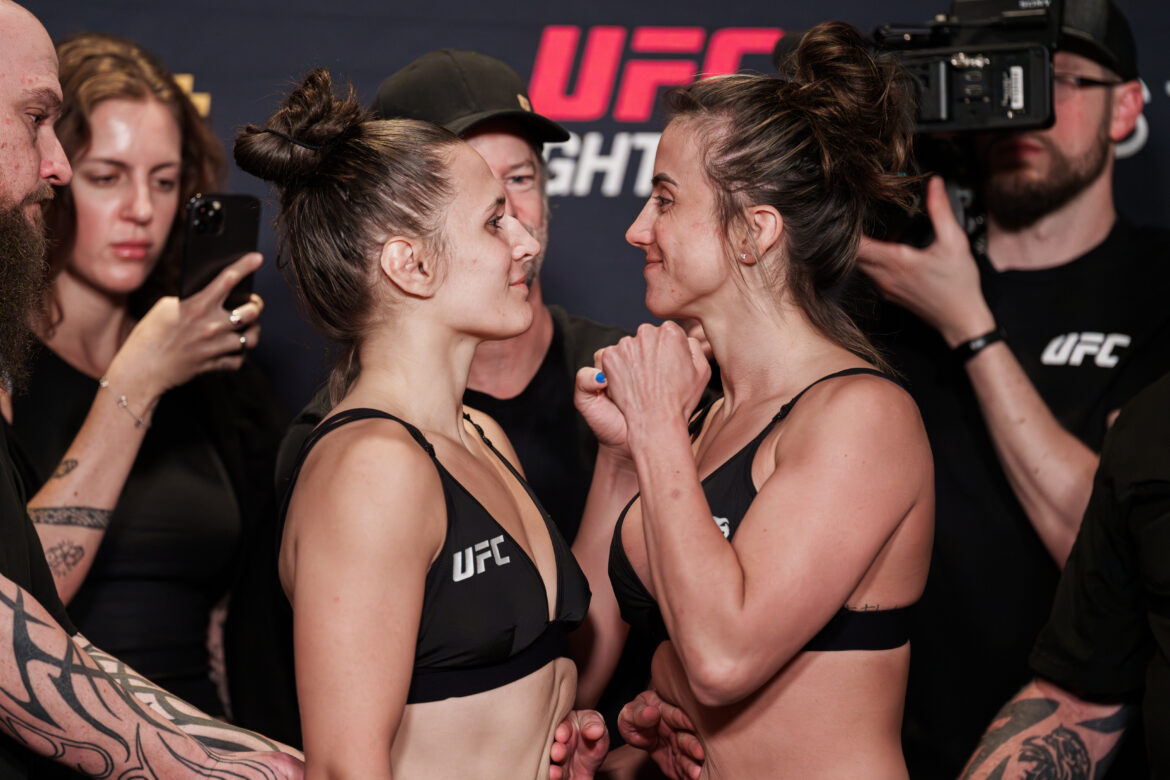 UFC Fight Night: Blanchfield vs Barber Official Weigh-Ins Photos and Highlights