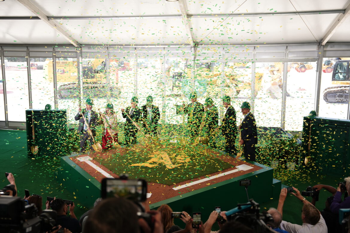 Photos: Athletics Break Ground on New Ballpark in Las Vegas