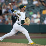 Jeffrey Sorings throws a pitch on 6/4