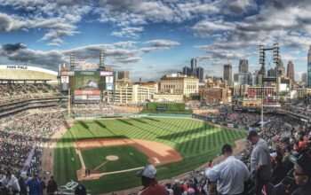 Comerica Park, home of the Detroit Tigers