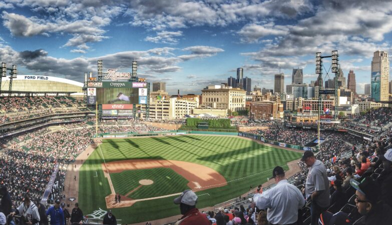 Comerica Park, home of the Detroit Tigers