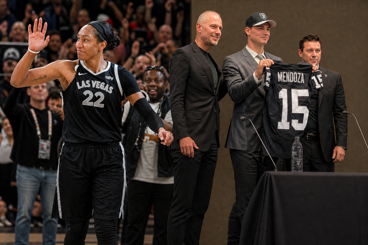 Mark Davis Has Two Bankable Stars in Las Vegas: Aces WNBA MVP A’ja Wilson and Raiders No.1 Pick Fernando Mendoza