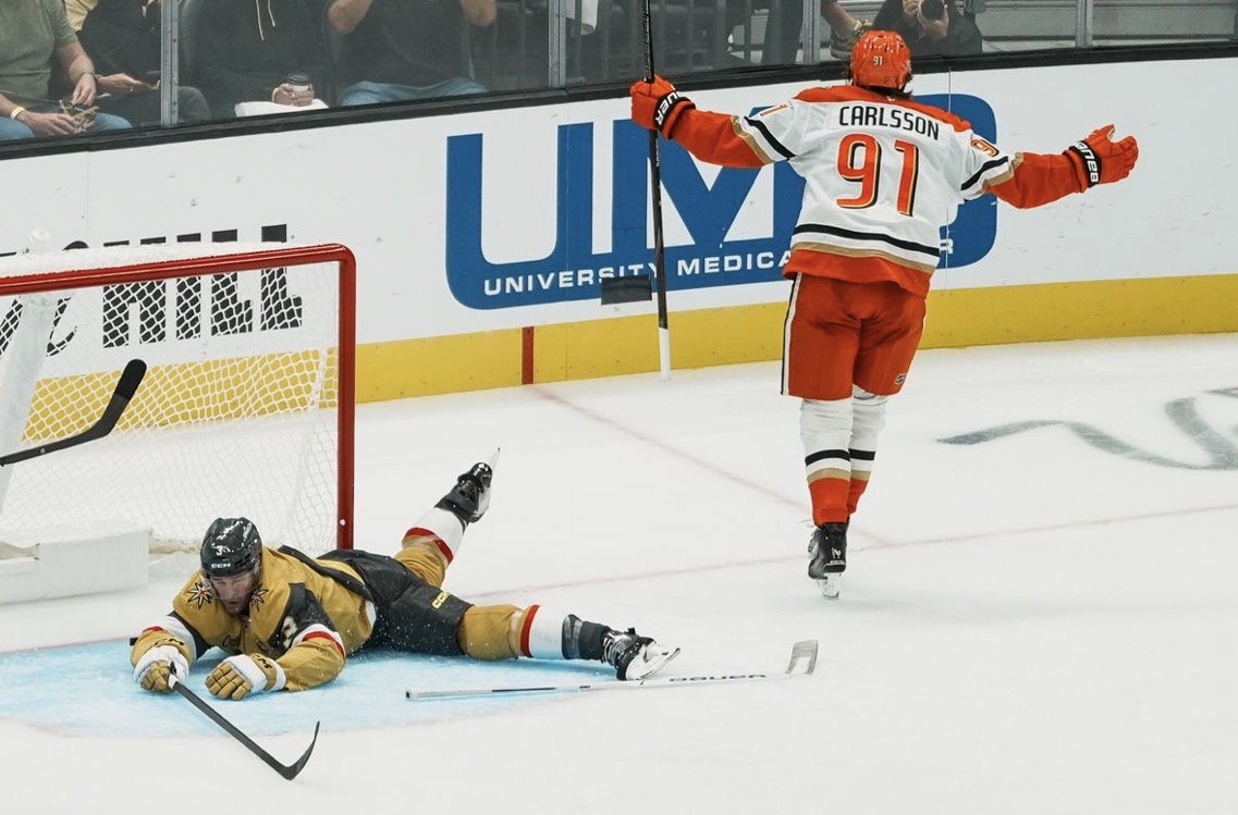 Golden Knights Rally Falls Short in 4-3 Loss to Ducks